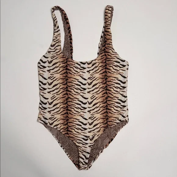 Acacia Swimwear Tiger Print One Piece - Picture 1 of 3